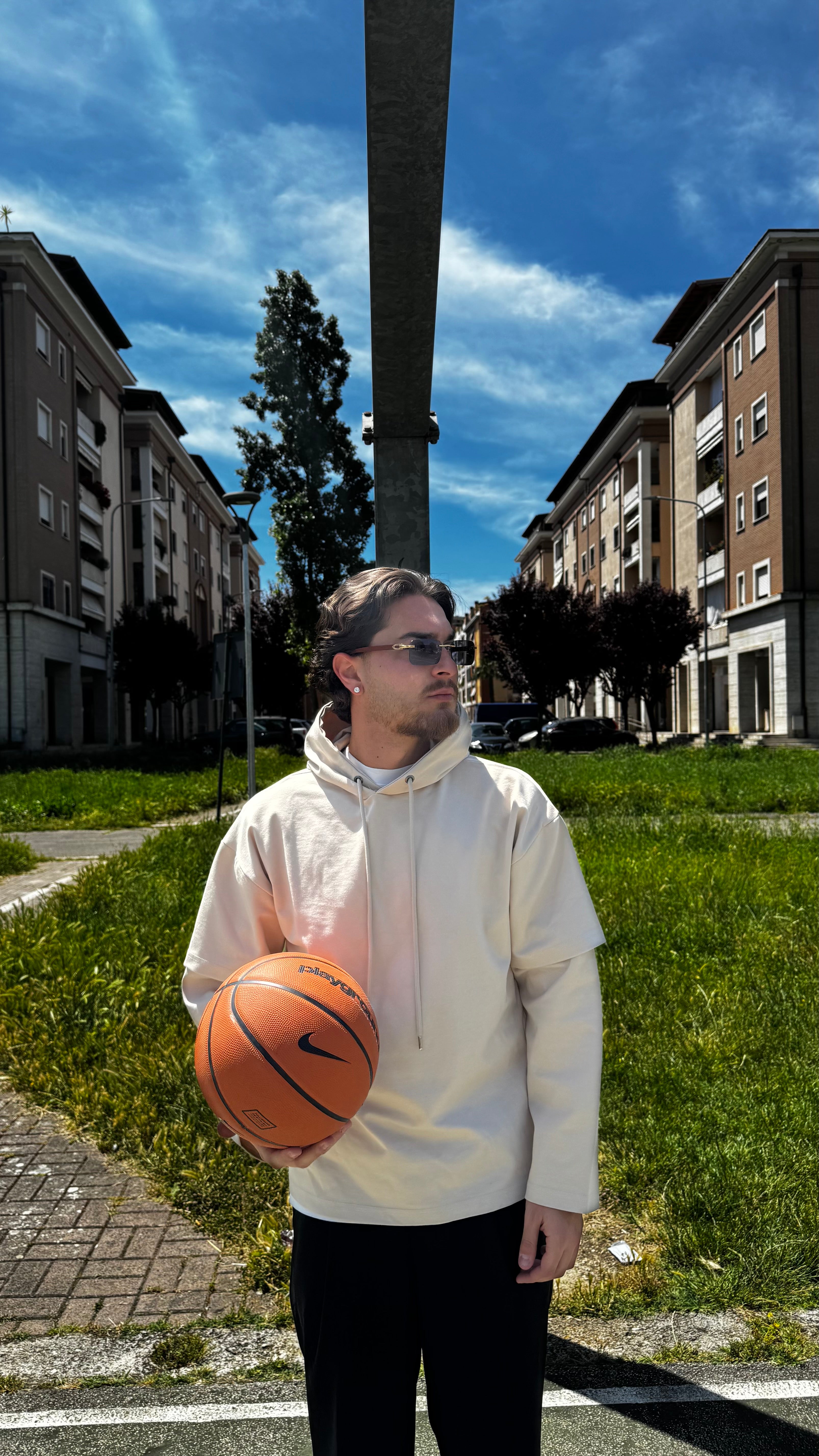 DOUBLE HOODIE CON CAPPUCCIO