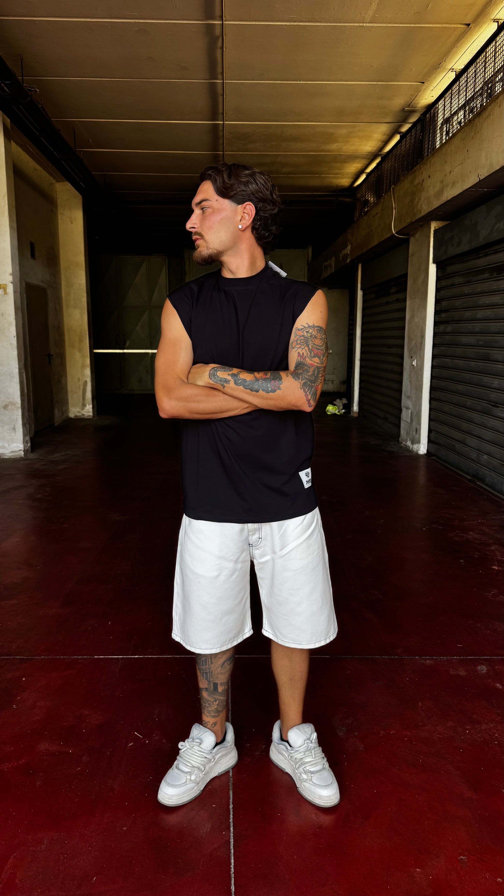 SHORTS CONTRAST WHITE