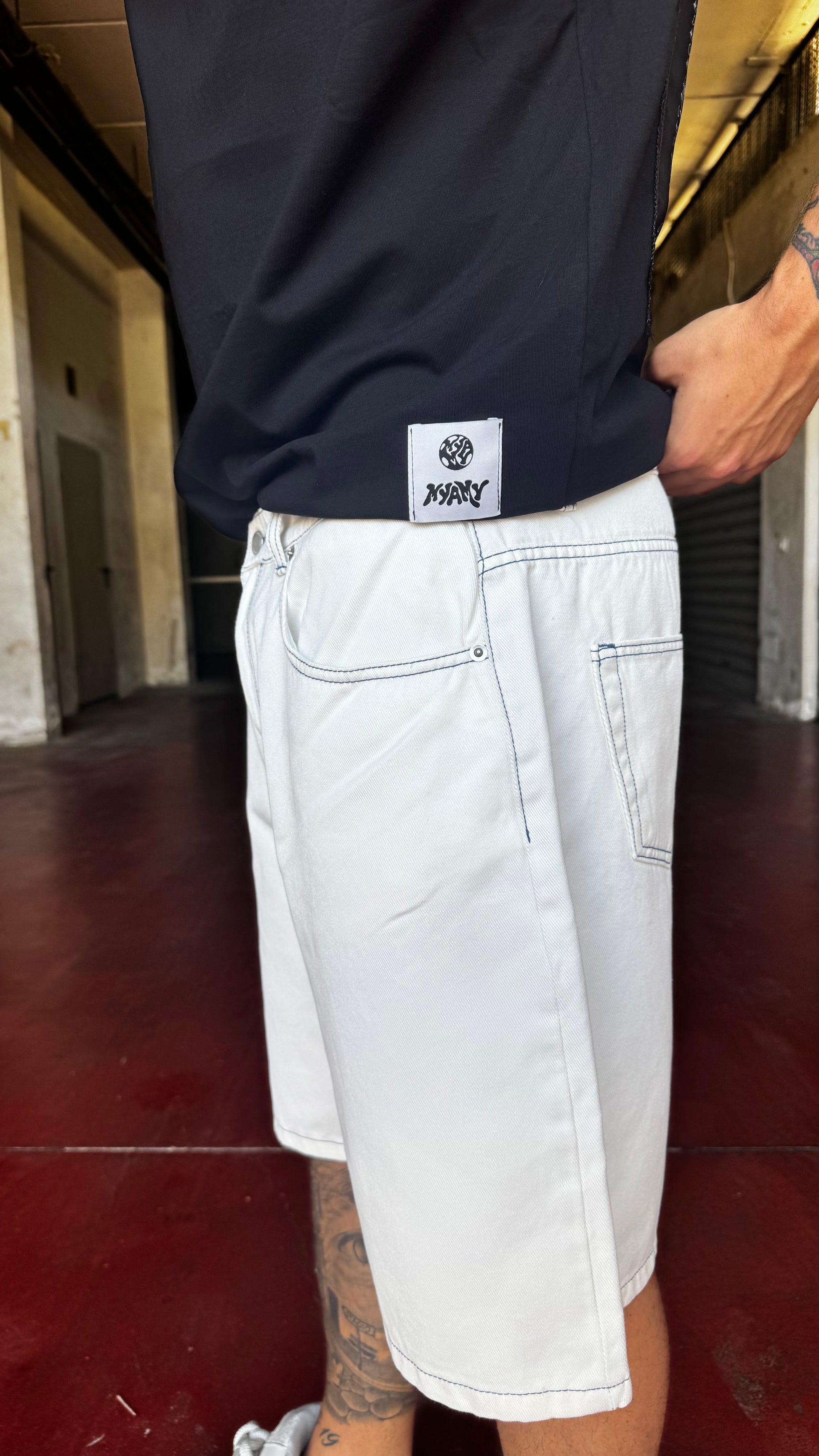 SHORTS CONTRAST WHITE