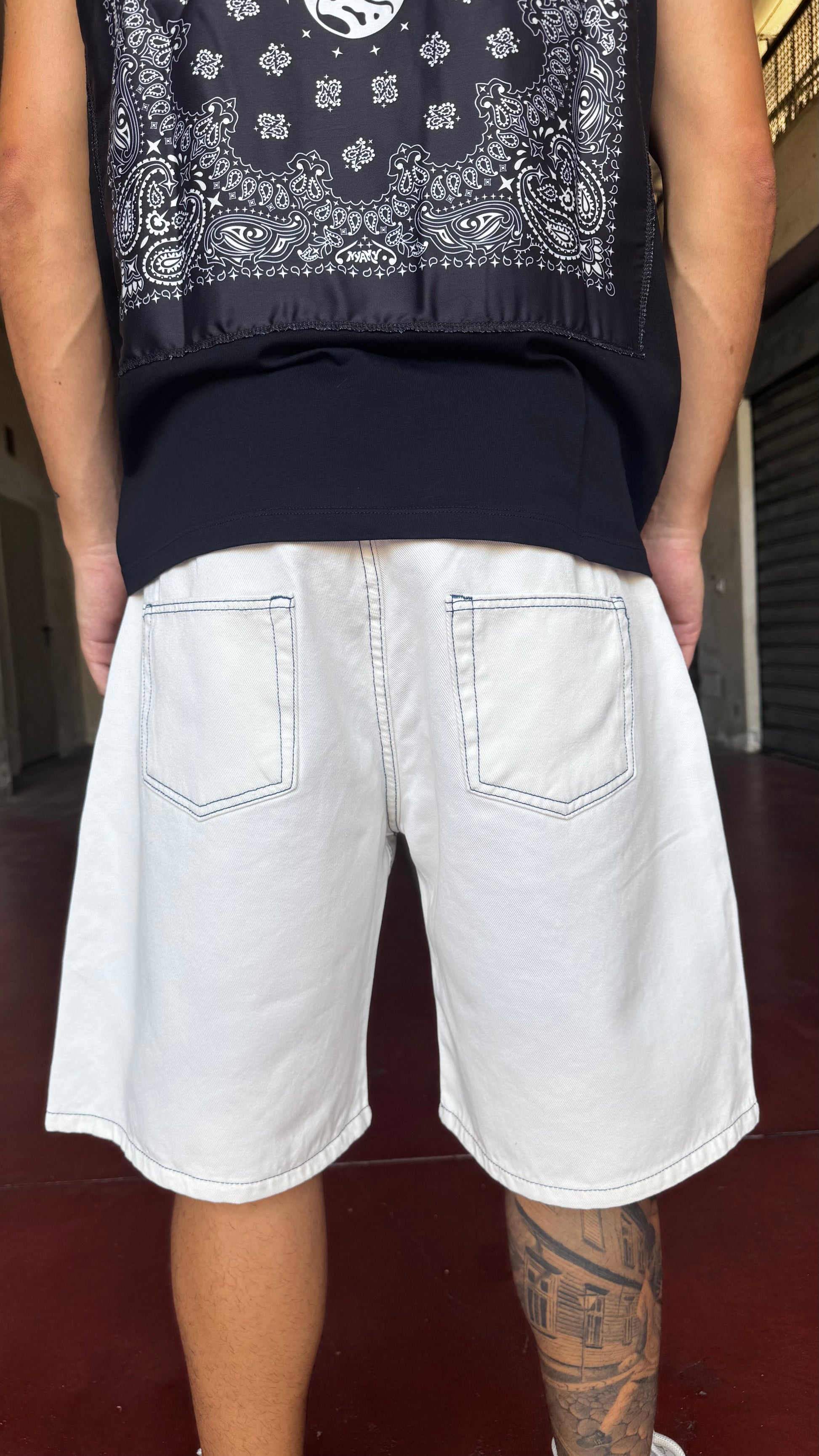 SHORTS CONTRAST WHITE