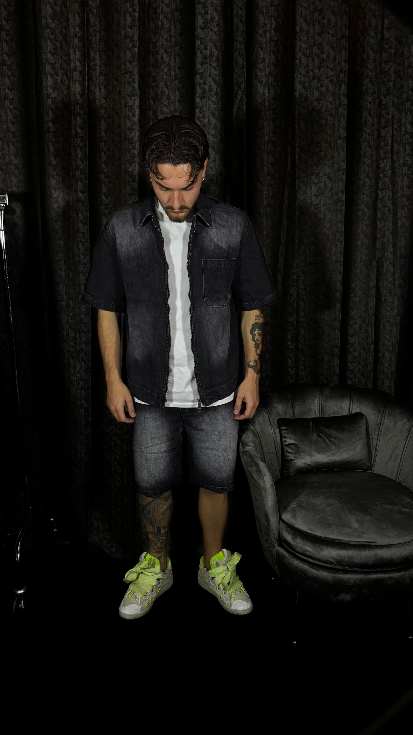 NOIR DENIM CORDSET
