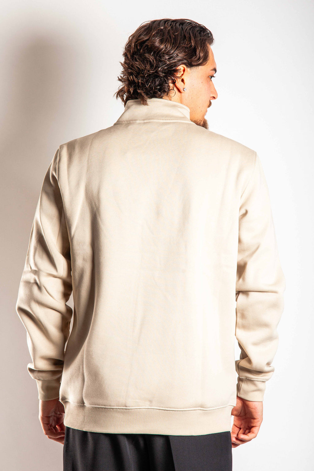 SWEAT DEMI-ZIP HIVER CLAIR