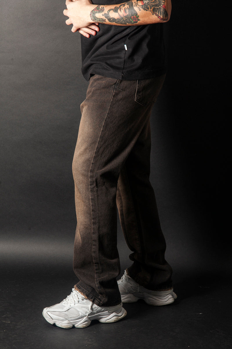 JEANS FLARE BROWN SLAVATO