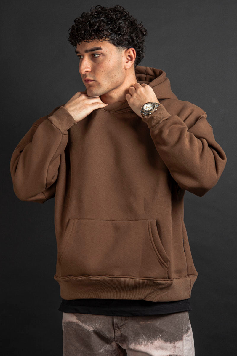 FELPA CROP BROWN