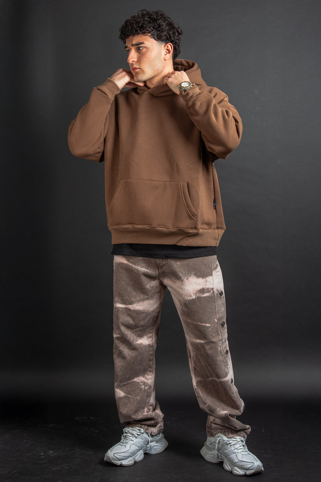 FELPA CROP BROWN